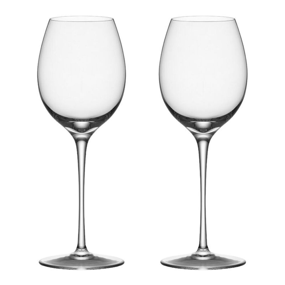 Orrefors Set Of 2 Premier Riesling Zinfandel Glasses